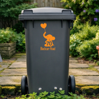 Elephant Balloon Wheelie Bin Address Stickers
