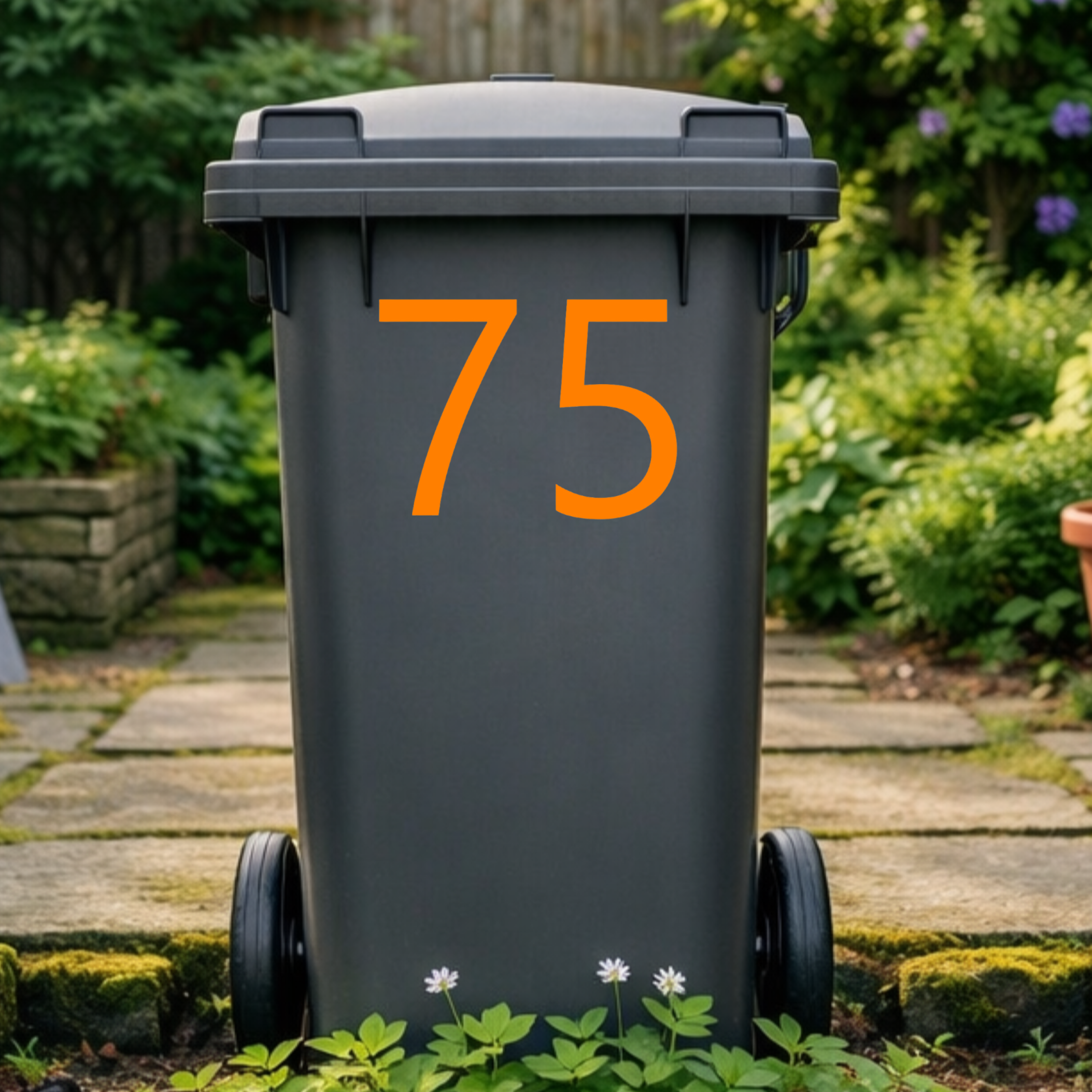 Formal Wheelie Bin Number Stickers