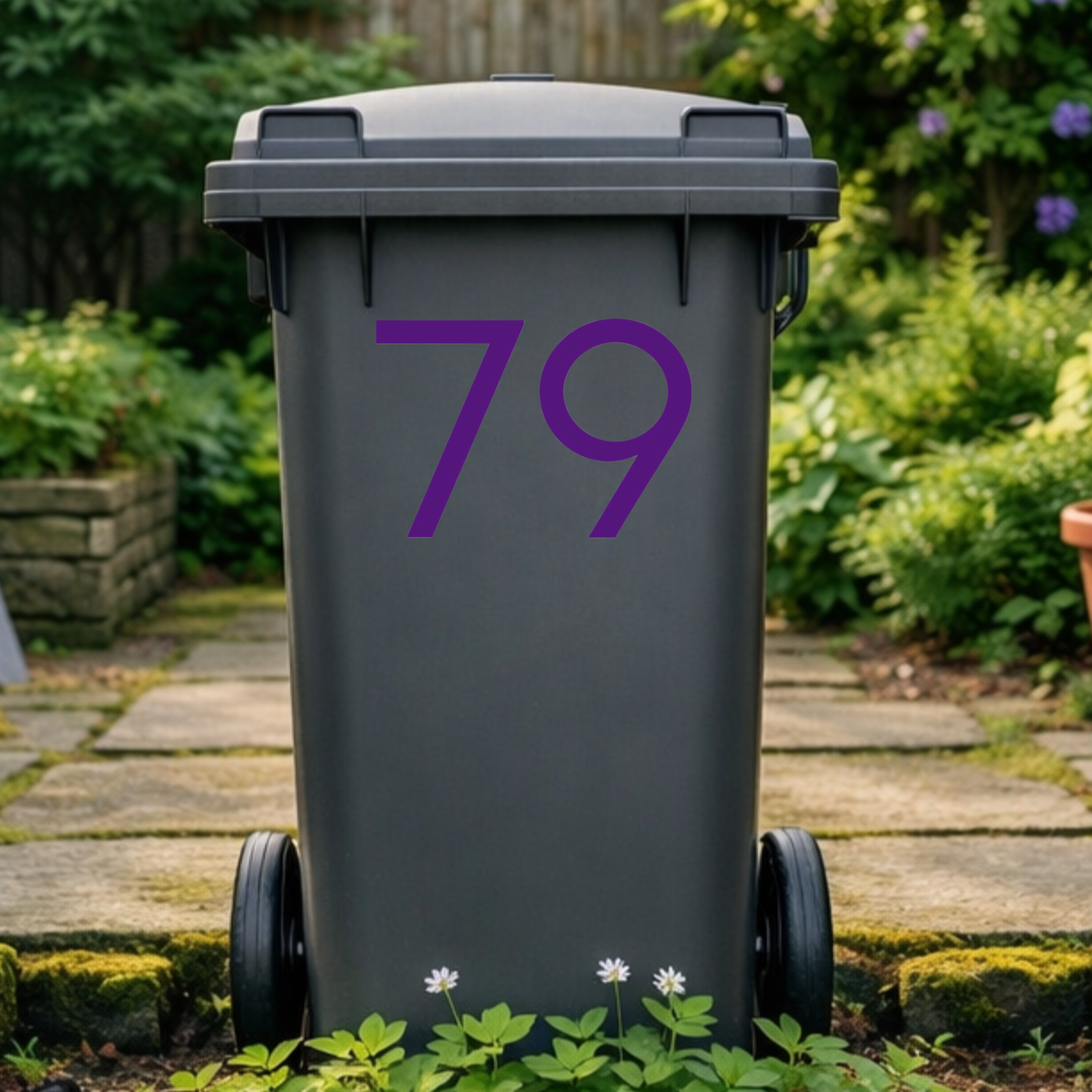 Headline Wheelie Bin Number Stickers