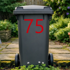 Formal Wheelie Bin Number Stickers
