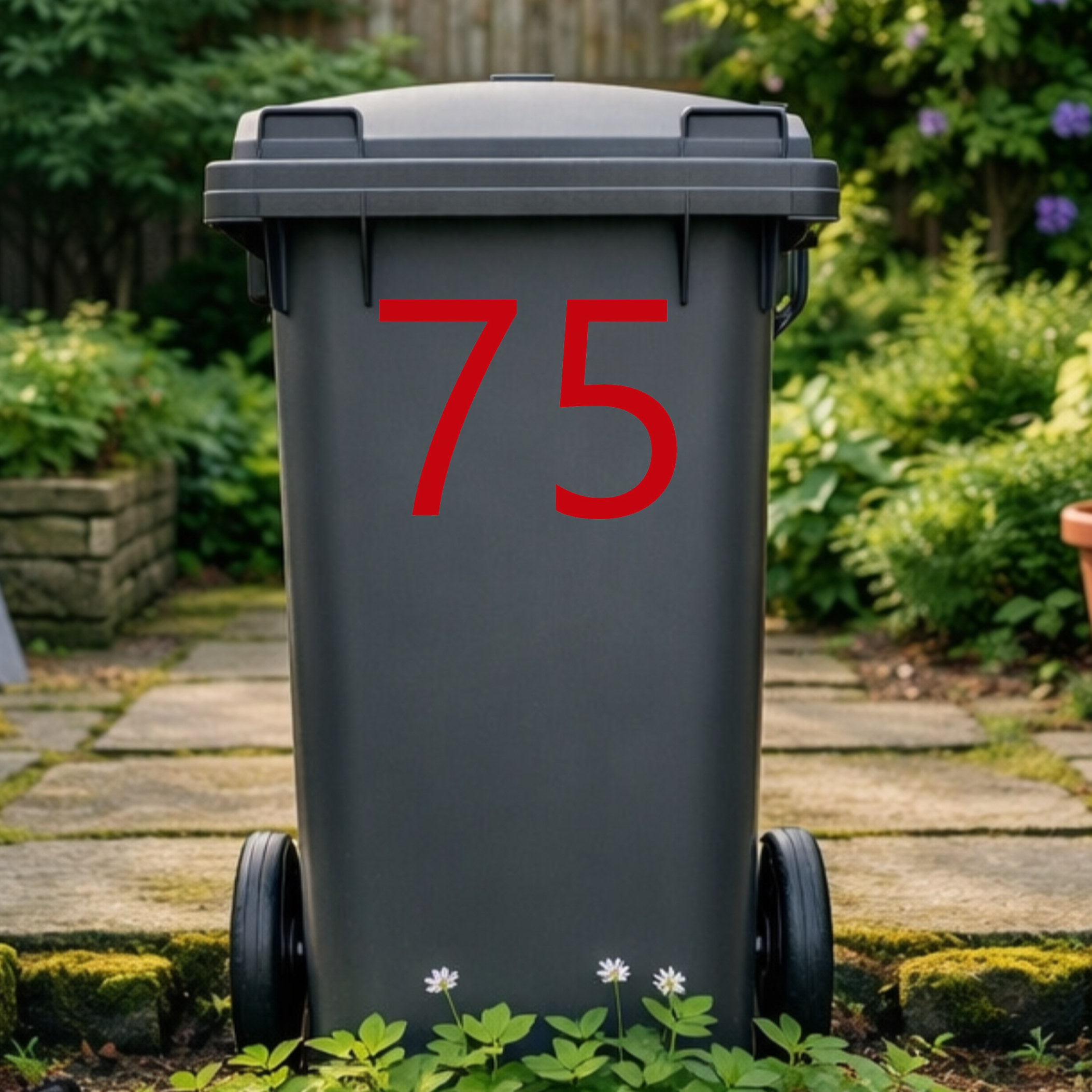Formal Wheelie Bin Number Stickers