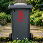 Bee Honey Comb Wheelie Bin Number Stickers