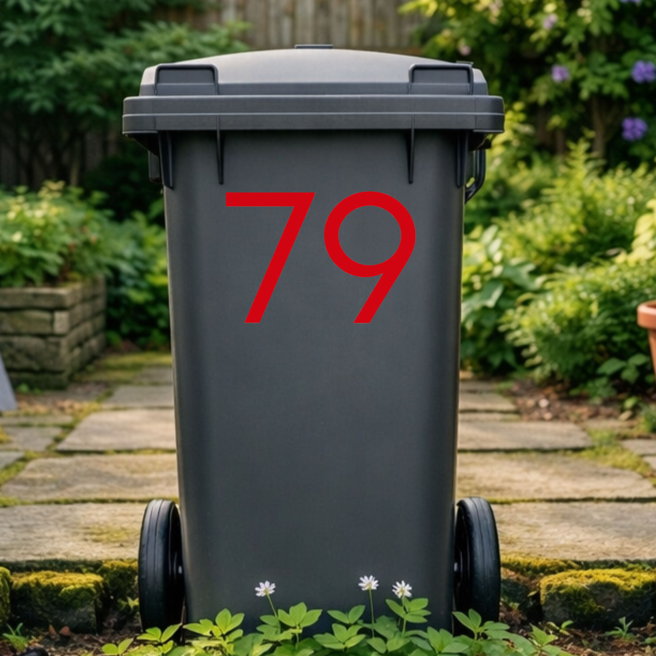 Headline Wheelie Bin Number Stickers