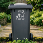 Cute Dog Wheelie Bin Address Stickers
