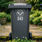 Bee Hexagon Wheelie Bin Number Stickers