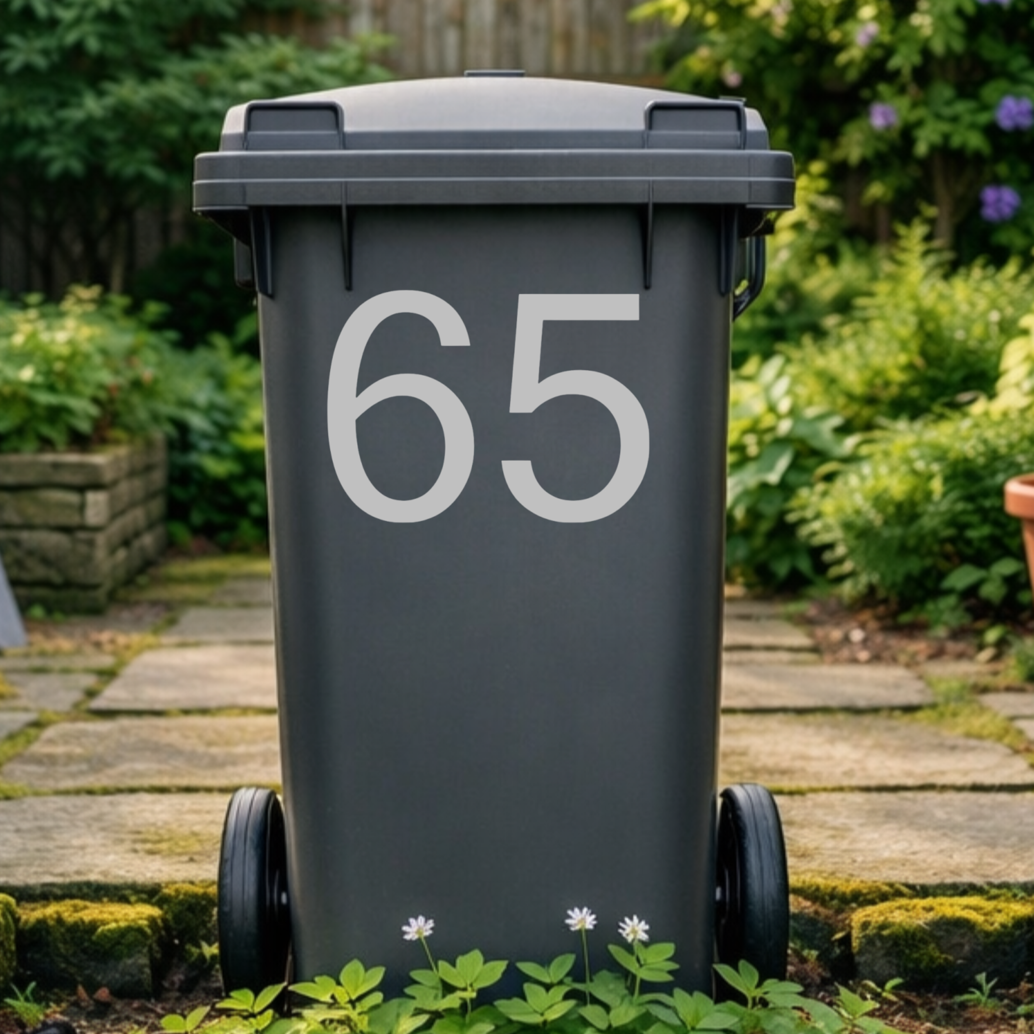 Display Wheelie Bin Number Stickers