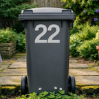 Bold Wheelie Bin Number Stickers