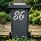 Classic Wheelie Bin Number Stickers