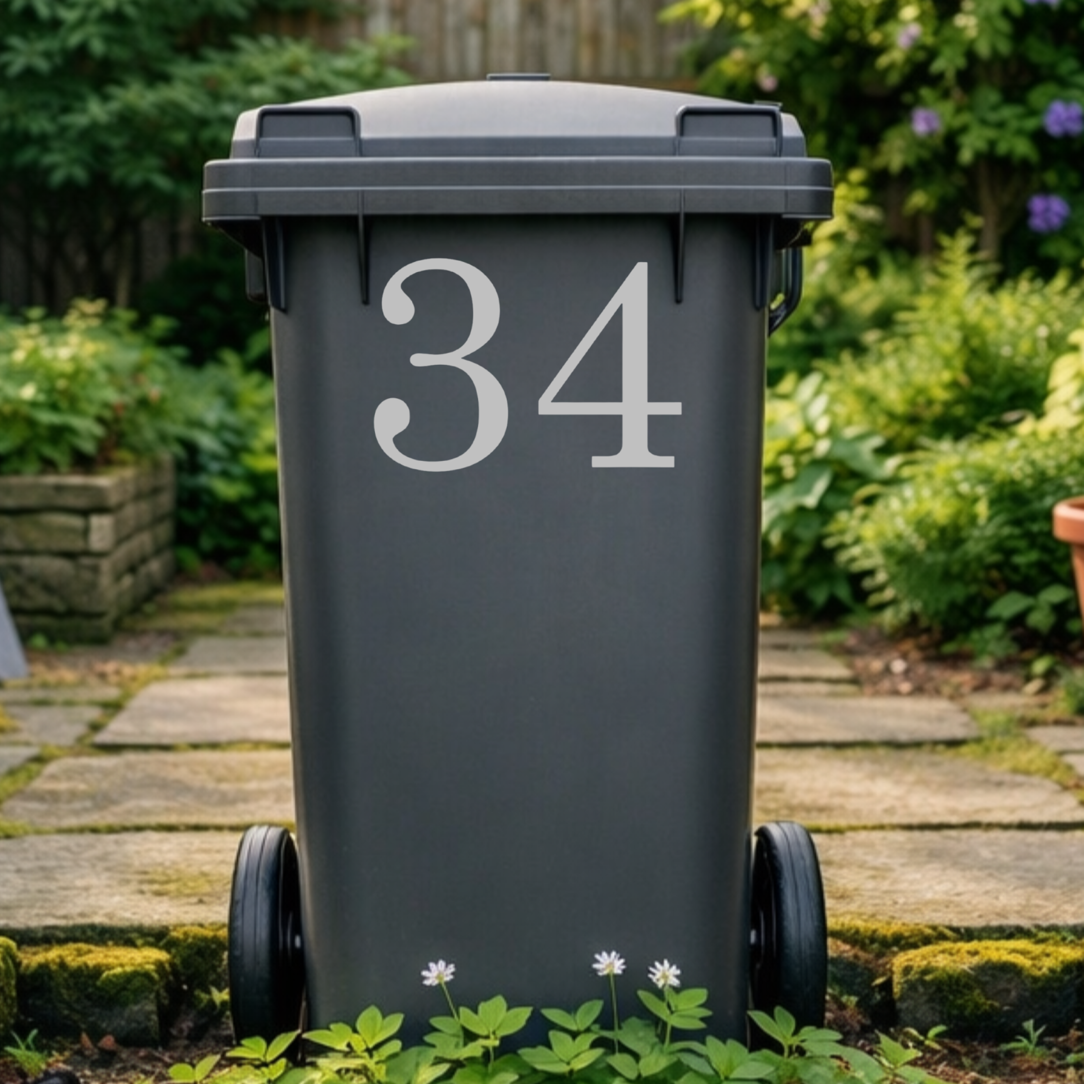 Majestic Wheelie Bin Number Stickers