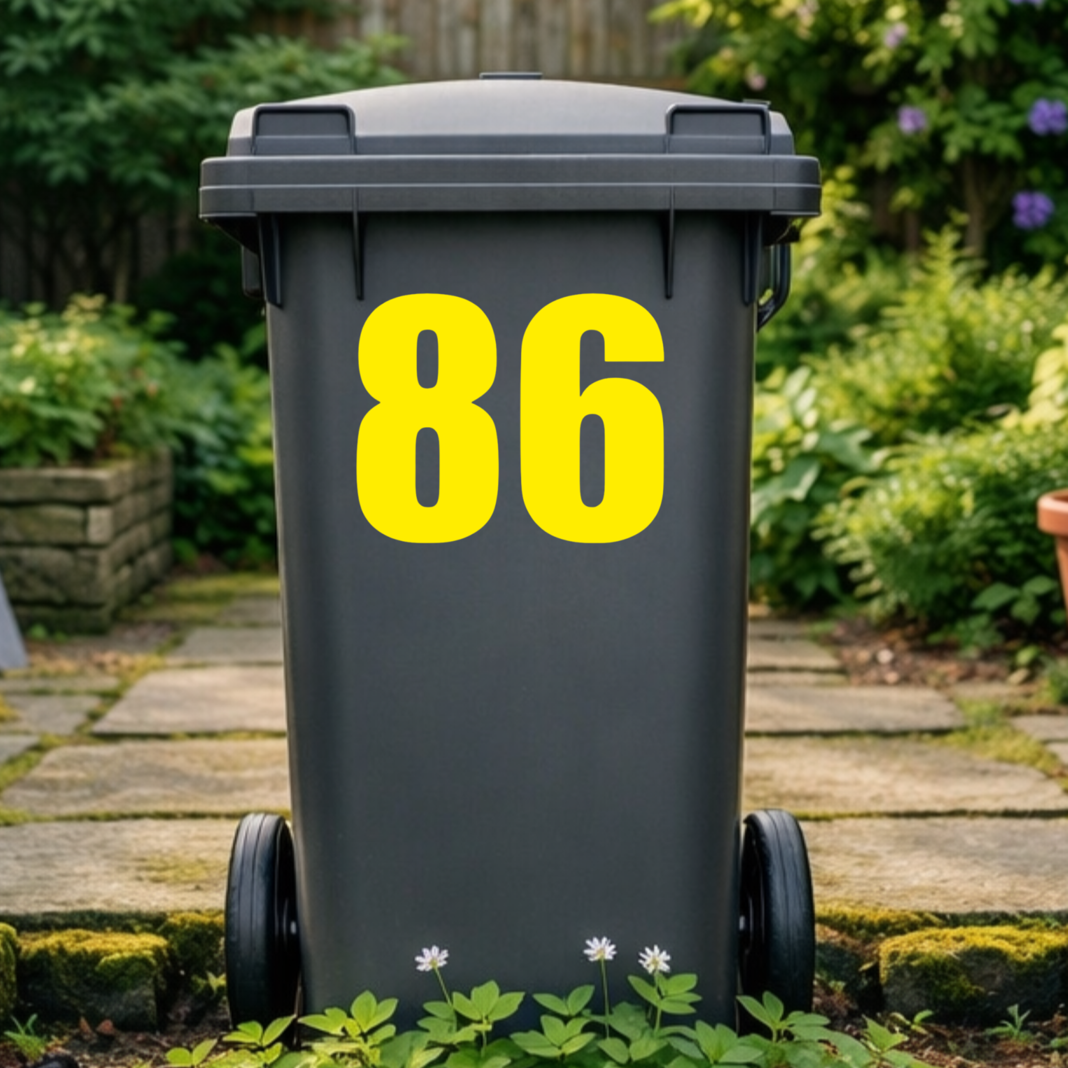 Premium Wheelie Bin Number Stickers