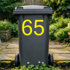 Display Wheelie Bin Number Stickers