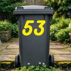Sleek Wheelie Bin Number Stickers
