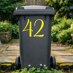 Fancy Wheelie Bin Number Stickers