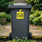 Birdie Square Wheelie Bin Number Stickers