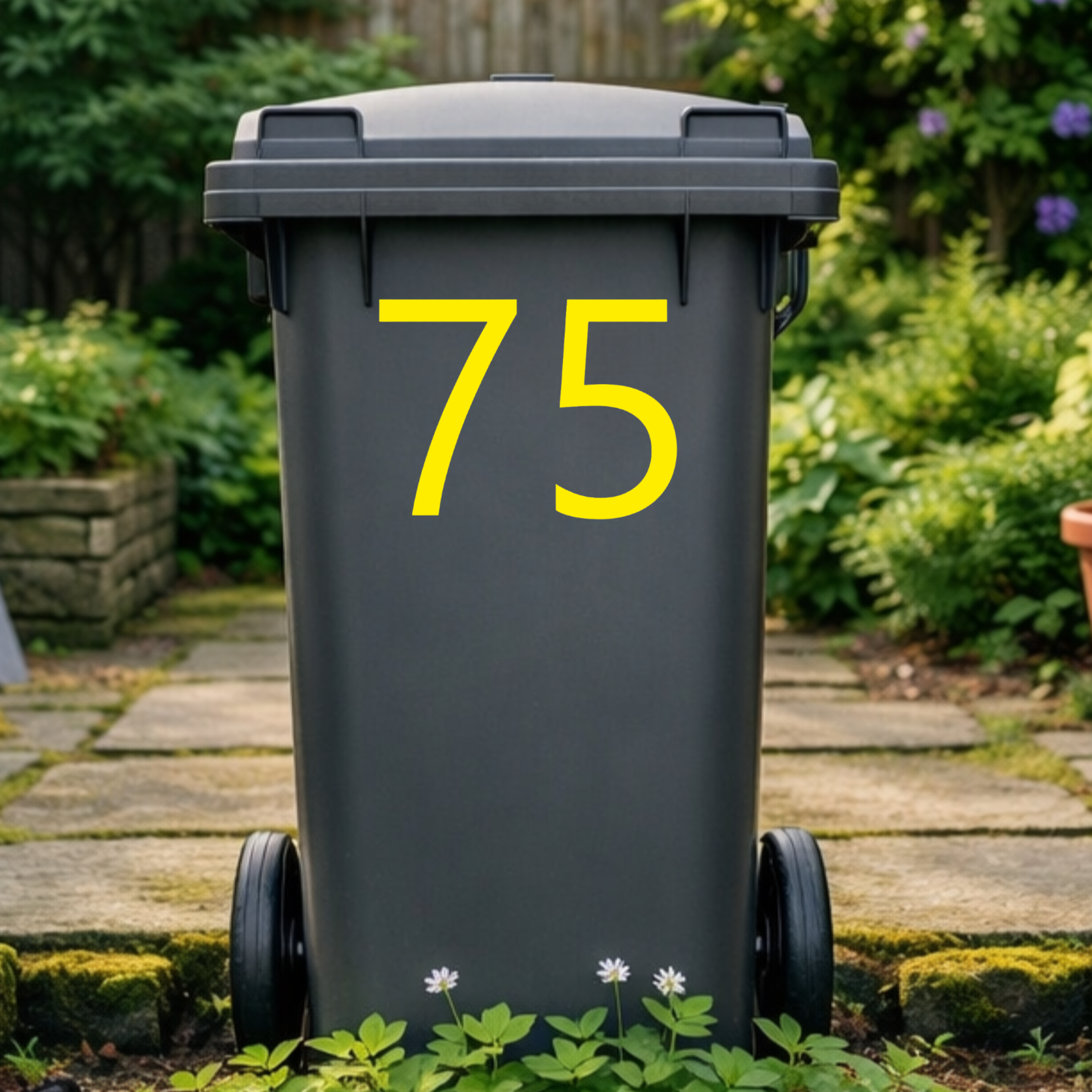 Formal Wheelie Bin Number Stickers